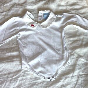 Bella bliss onesie with car on collar; 24 months